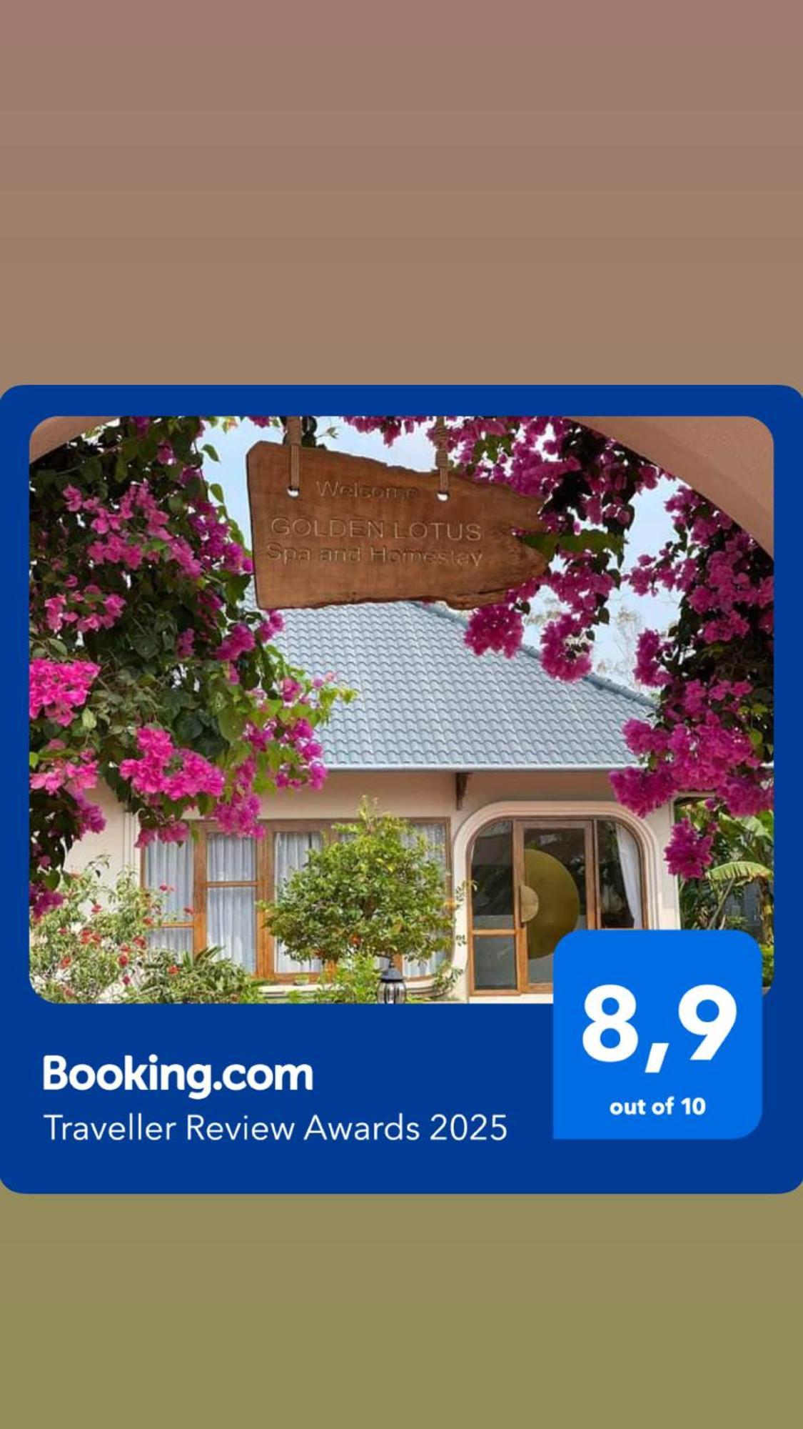 Golden Lotus Spa & Homestay Ap Thien Phuoc Zewnętrze zdjęcie